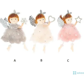 Závěs Anděl plyš 12 cm