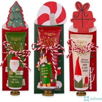 Péče o ruce Set Krém na ruce a nehty s pilníkem Hello Winter Frosted Cranberry Accentra 30 ml