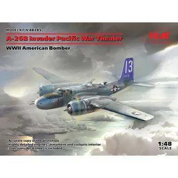 Plastikový model A-26B Invader Pacific War Theater,WWII Bomber - ICM 48285