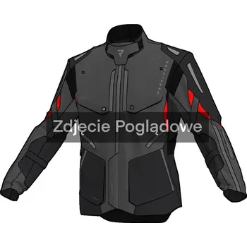Moto bunda REBELHORN HIKER 4 BLACK DARK GREY RED TEXTILE MOTORCYCLE JACKET - XL