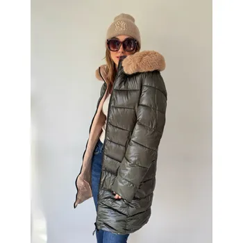 Dámská casual bunda Mishel Zimní bunda Ivett lesk zelená Velikost: S