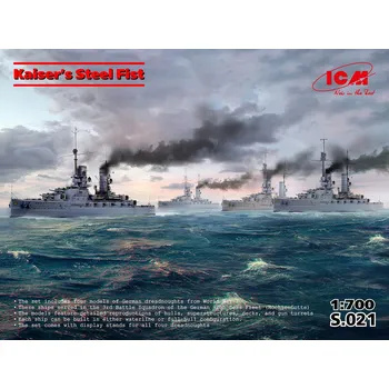 Plastikový model Kaiser's Steel Fist (4 kits & displ.stands) - ICM S.021
