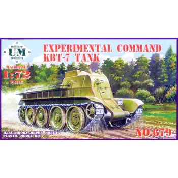 Plastikový model KBT-7 Experimental Command Tank - Unimodel 679
