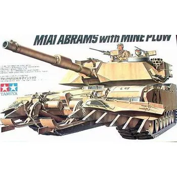 Plastikový model M1A1 Abrams with Mine Plow - Tamiya 35158