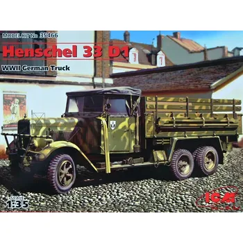 Plastikový model Henschel 33D1 (German WWII Army Truck) - ICM 35466
