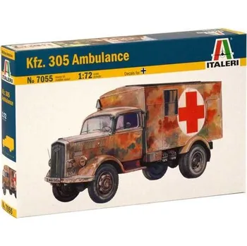 Plastikový model Kfz. 305 AMBULANCE - Italeri Model Kit military 7055