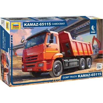 Plastikový model Kamaz 65115 dump truck - Zvezda Model Kit 3650