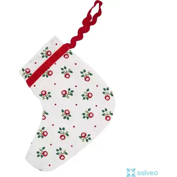 Vánoční dekorace Vánoční punčocha Abi Petit white GreenGate 2 ks