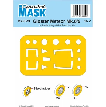 Plastikový model 1/72 Gloster Meteor Mk.8/9 MASK - Special Hobby M72039