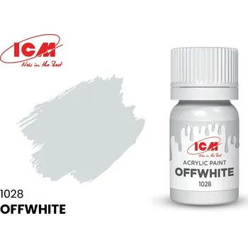 Modelářská barva ICM Offwhite 1028 - bottle, 12 ml