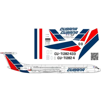 Plastikový model Obtisky Iljušin Il-62M Cubana - BSmodelle BSM144420