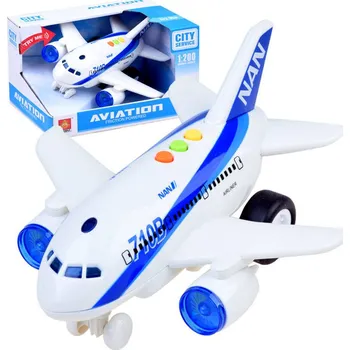 letadlo a vrtulník Letadlo NAN 710B se zvuky a světly 1:200 Bílá