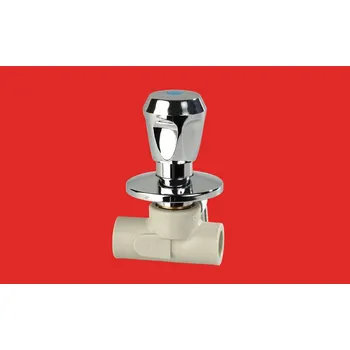 Ventil PPR ventil podomítkový s kohoutem 20 chrom Laguna