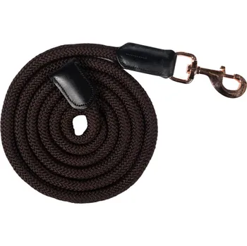 Jezdectví HKM Vodítko Rosegold Glamour Style HKM, 1,8 m, brown/rosegold