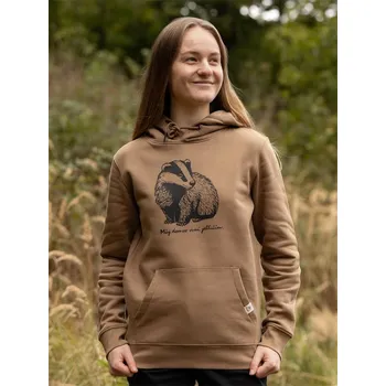 Dámská mikina Dámská mikina Jezevec - hnědá Pískově hnědá L
