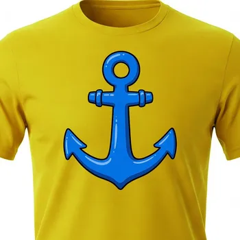 Pánské tričko Námořnické tričko Kotva - velikost XL, Barva Žlutá