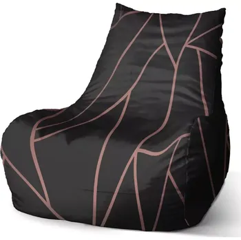 Sedací pytel Sablio Sedací vak Bean Růžové obrazce - 60 x 70 x 70 cm