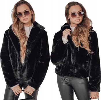 Dámský kabát DStreet dámský kabát černý klasický bez kapuce TY4985 velikost L