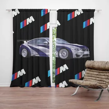 Závěs Sablio Závěs MPERFORMANCE sportovní auto: 2ks 140x250cm