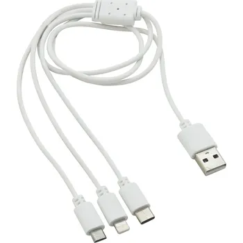 Datový kabel autoDS Nabíjecí USB kabel 3in1 (micro USB, iPhone, USB C)