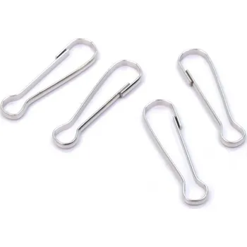 Karabina kovová délka 46 mm, barva Nikl