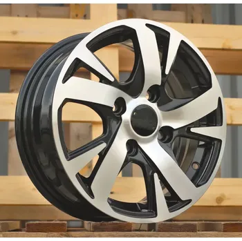 Alu kolo Alu kola Racing Line I5391, 14x5.5 4x114.3 ET45, černá + leštění