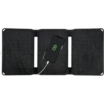 Univerzální solární nabíječka 4smarts skládací solární panel 20W 2xUSB-A solární nabíječka, černá
