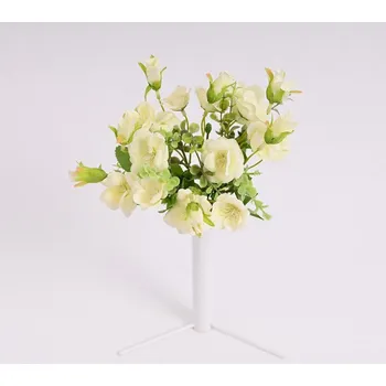 umělá květina Kytice mini ruží 29 cm, krémová