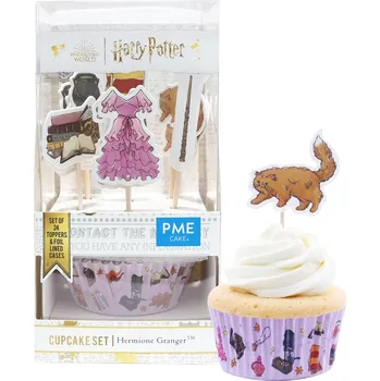 Party dekorace PME Harry Potter Cupcake košíčky se zápichy Hermiona Grangerová