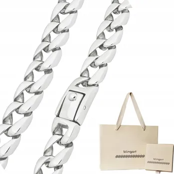 Náhrdelník Stříbrný řetízek PÁNSKÝ náhrdelník ocelový vzor pancr