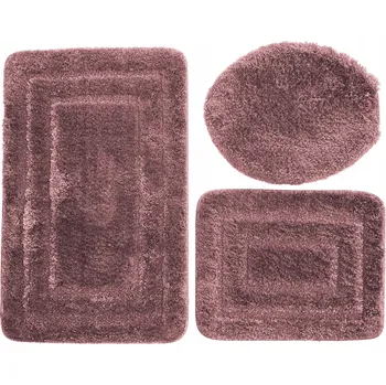 Koupelnová předložka Koupelnová předložka Alor Protiskluzová Fialová Levandulová 3 ks Sada