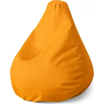 Sedací pytel Sablio Sedací vak Pear Neonová oranžová - 70 x 95 x 15 cm