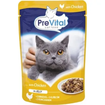 Krmivo pro kočku Prevital krmivo mokré krmivo s kuřecím masem 0,1 kg