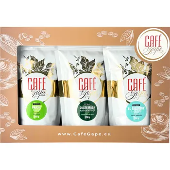 Café Gape dárková kazeta – Brasil • Guatemala • Salvador