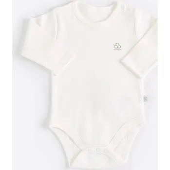 Dámské spodní prádlo kitikate Body s dlouhým rukávem basic ecru_S76582 Velikost: 1 - 3 MĚSÍCE