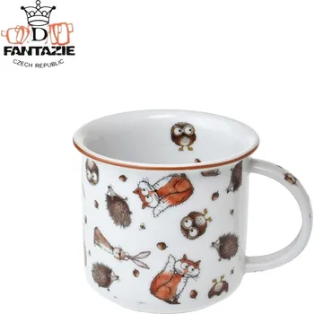 Český porcelán, Dubí Hrnek Tina porcelánový plecháček 250 ml Plyšáci z lesa