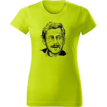 Dámské oblečení Dámské tričko Havel, kresba Limetková XL
