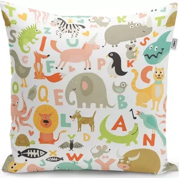 Polštář Sablio Polštář Zoo abeceda - 60x60 cm