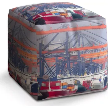 Taburet Sablio Taburet Cube Lodě v přístavu: 40x40x40 cm