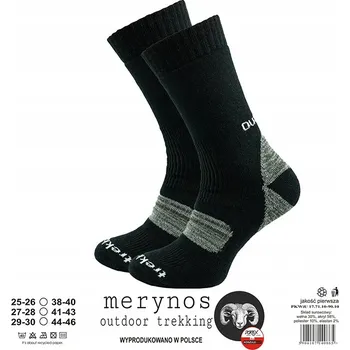 Dámské ponožky 1x Vlněné ponožky Merino froté Trekingové Outdoor silné teplé 41-43