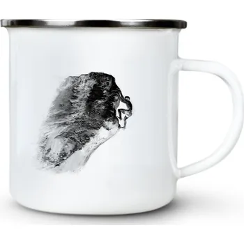 CLIMB, bouldering, hory - Plechový hrnek VELKÝ 400ml (500 ml po okraj) - 400 ml