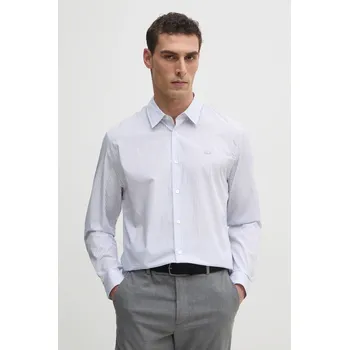 Pánská košile Bavlněná košile Lacoste CH9087 modrá 55X, vel. 42