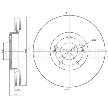 Brzdový kotouč Brzdový kotouč CIFAM (800-927C)
