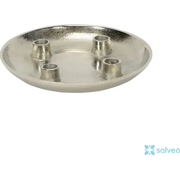 Svícen Svícen Alu stříbrný 24,5 x 3,5 cm