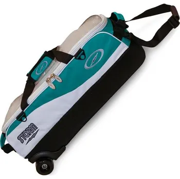 Taška na bowlingovou kouli TAŠKA NA 3 KOULE TRAVEL TOTE PRO BÍLÁ/TEAL