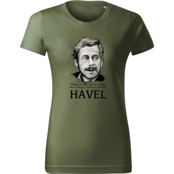 Dámské tričko, Havel, naděje Khaki M