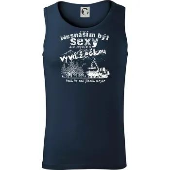 Nesnáším být sexy - vyvažečka - Tílko pánské Core - L ( Námořní modrá (velmi tmavá - téměř černá) )