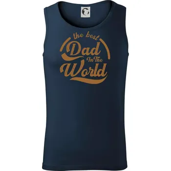 The best dad in the world - psaci - Tílko pánské Core - L ( Námořní modrá (velmi tmavá - téměř černá) )