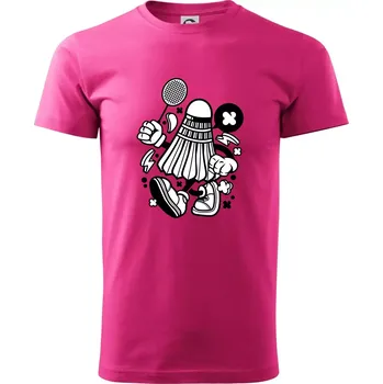 Pánská móda Badmintoňák - Klasické pánské triko vyšší gramáže - S ( Purpurová )