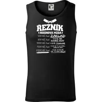 Pánské termoprádlo Hodinová mzda řezník - Tílko pánské Core - M ( Černá )